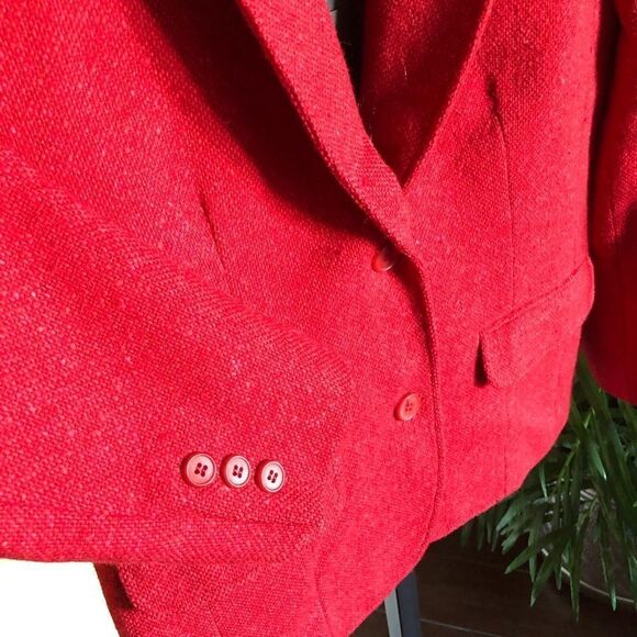 Vintage 1980/90s Pendleton Woolen Mills Red Blazer - Picture 6 of 13